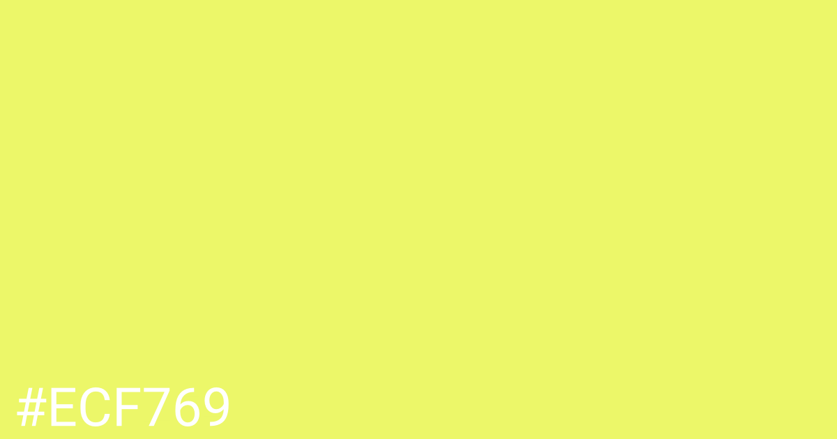 Hex color #ecf769 graphic