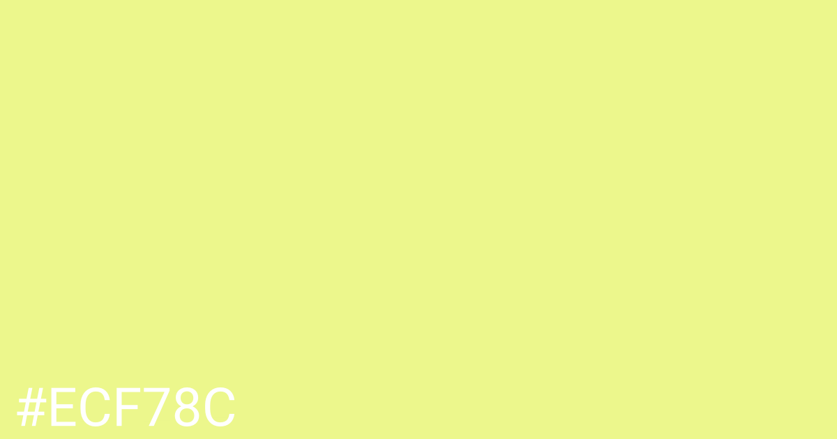 Hex color #ecf78c graphic