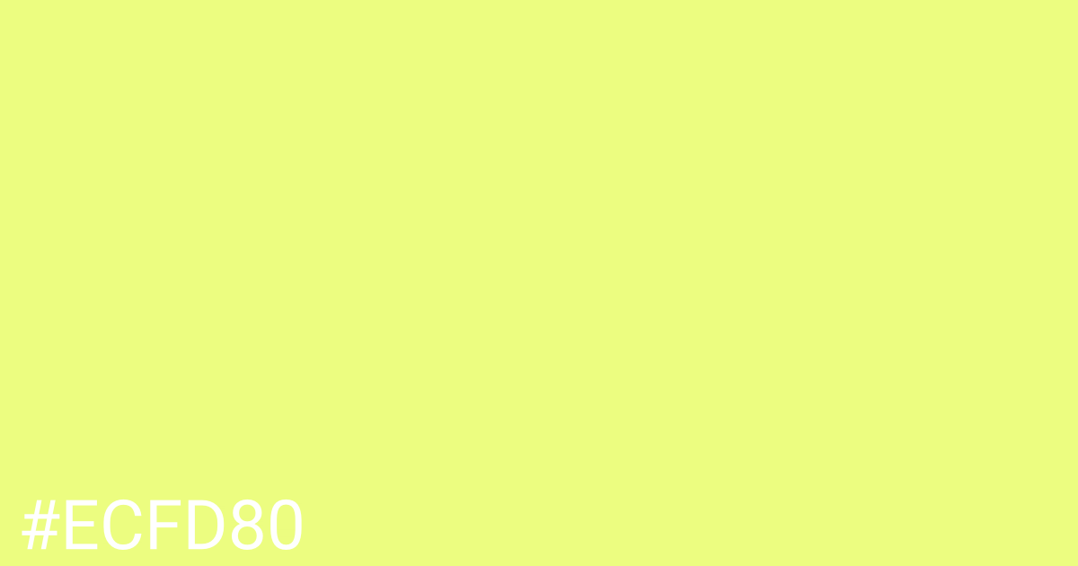 Hex color #ecfd80 graphic