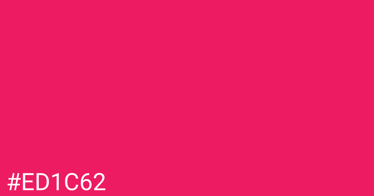 Hex color #ed1c62 graphic