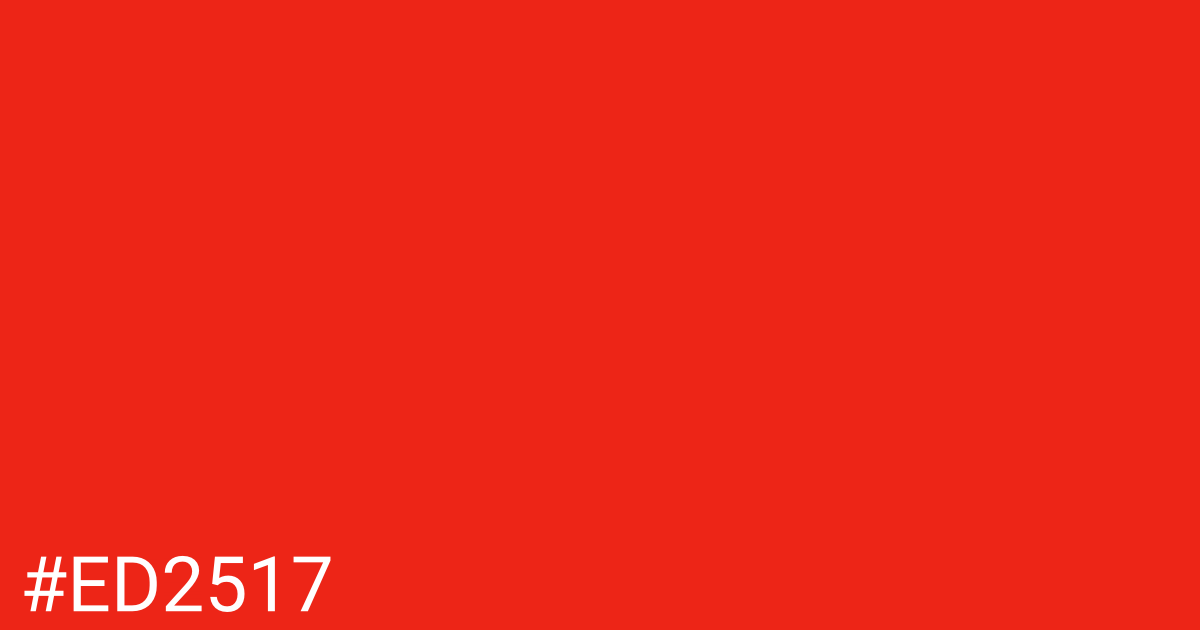 Hex color #ed2517 graphic