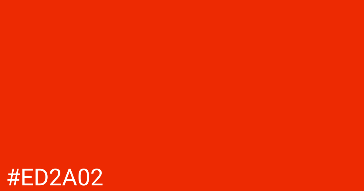 Hex color #ed2a02 graphic