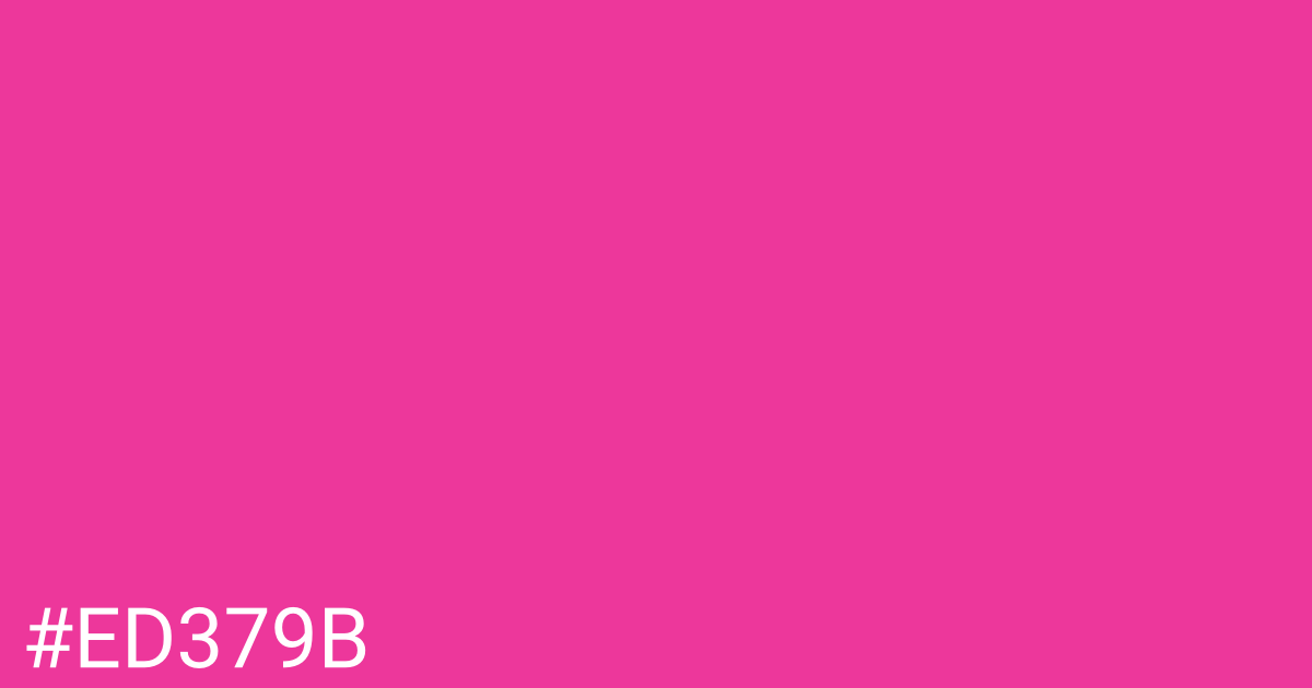 Hex color #ed379b graphic