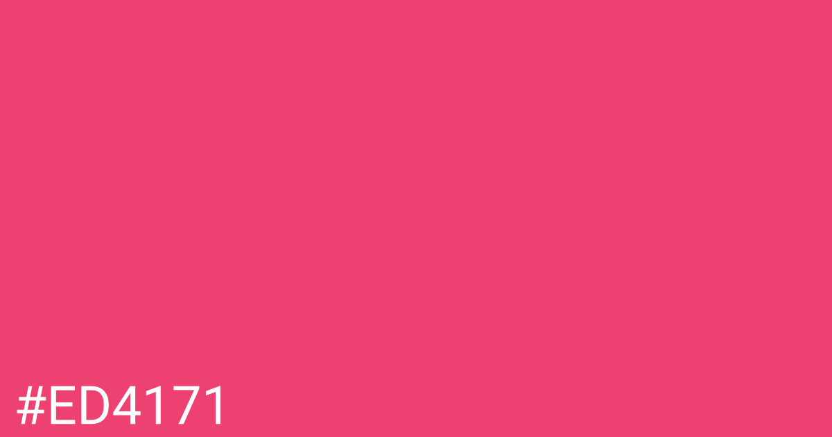 Hex color #ed4171 graphic