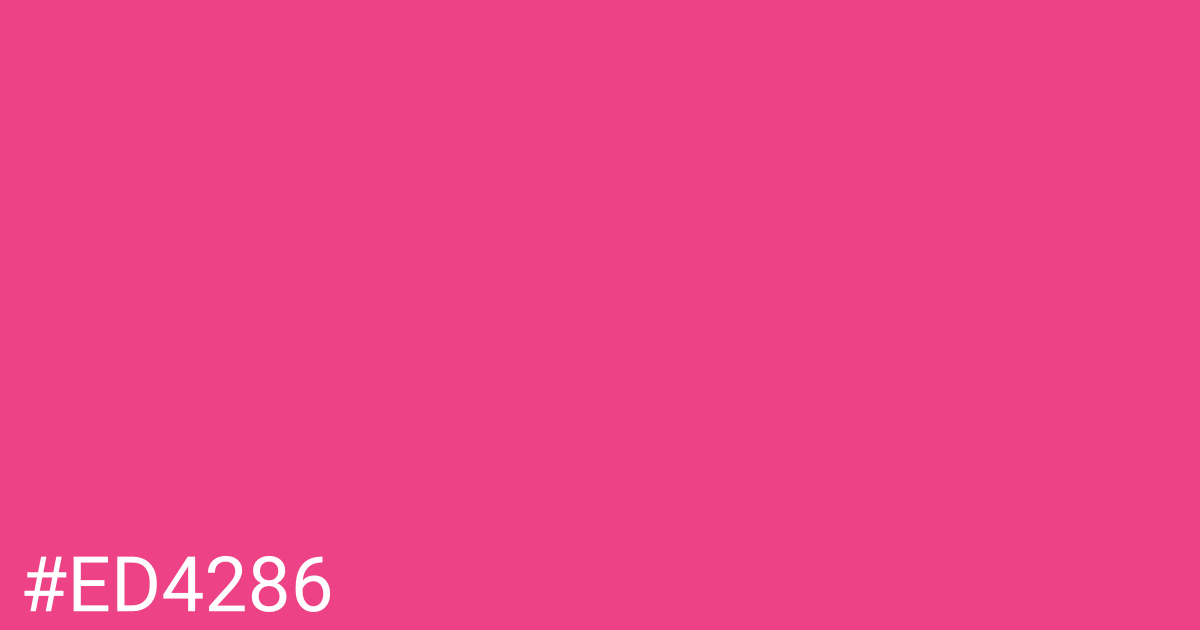Hex color #ed4286 graphic