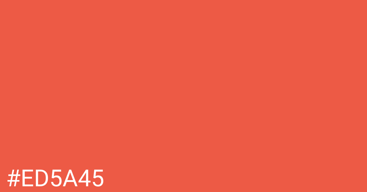 Hex color #ed5a45 graphic