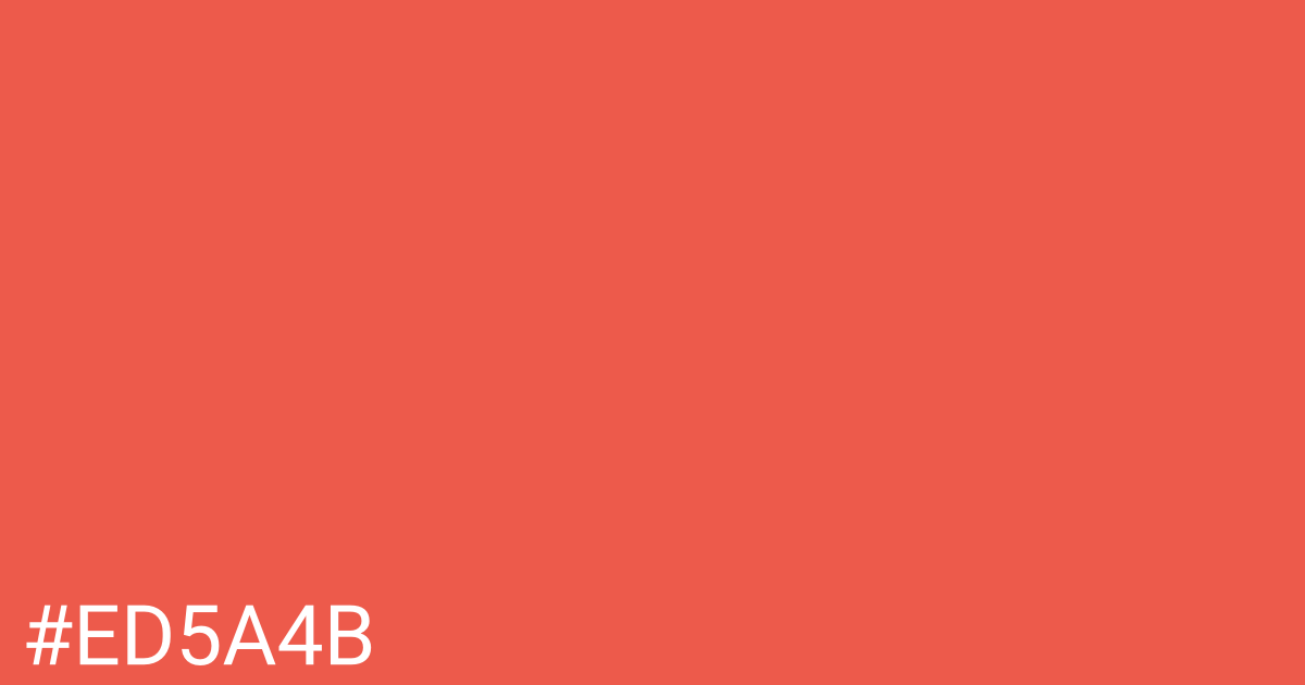Hex color #ed5a4b graphic