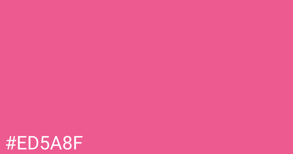 Hex color #ed5a8f graphic