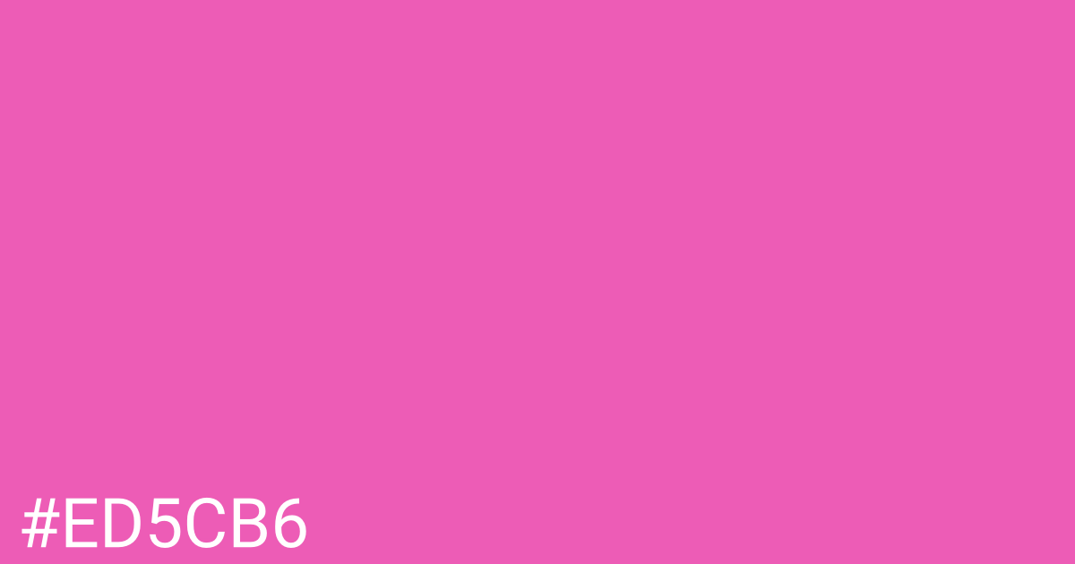 Hex color #ed5cb6 graphic