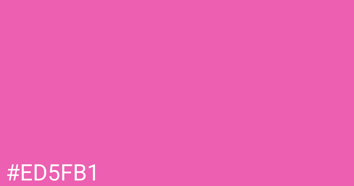 Hex color #ed5fb1 graphic