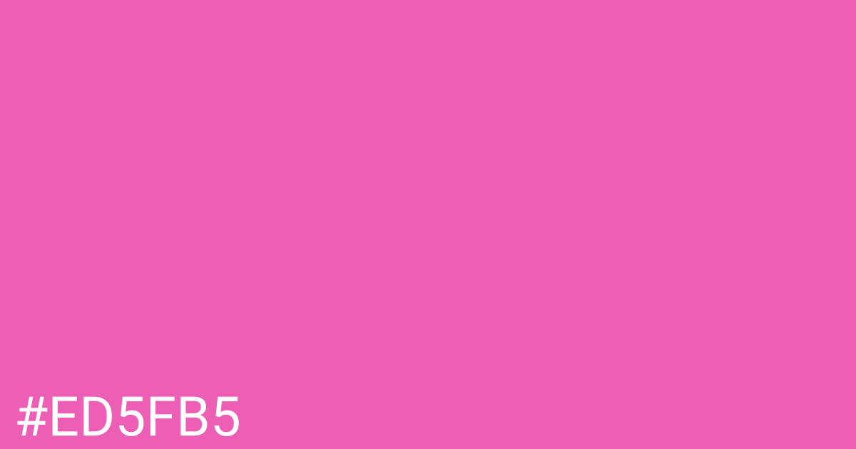 Hex color #ed5fb5 graphic