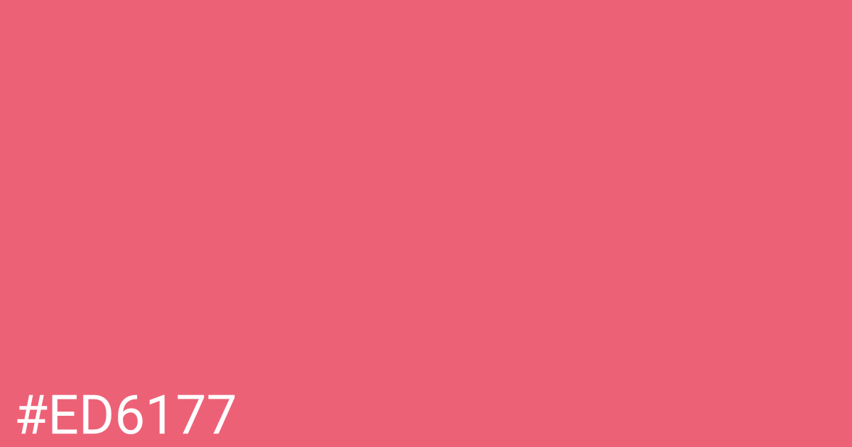 Hex color #ed6177 graphic