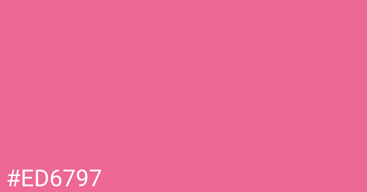Hex color #ed6797 graphic