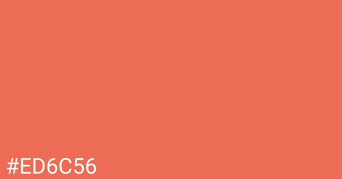 Hex color #ed6c56 graphic
