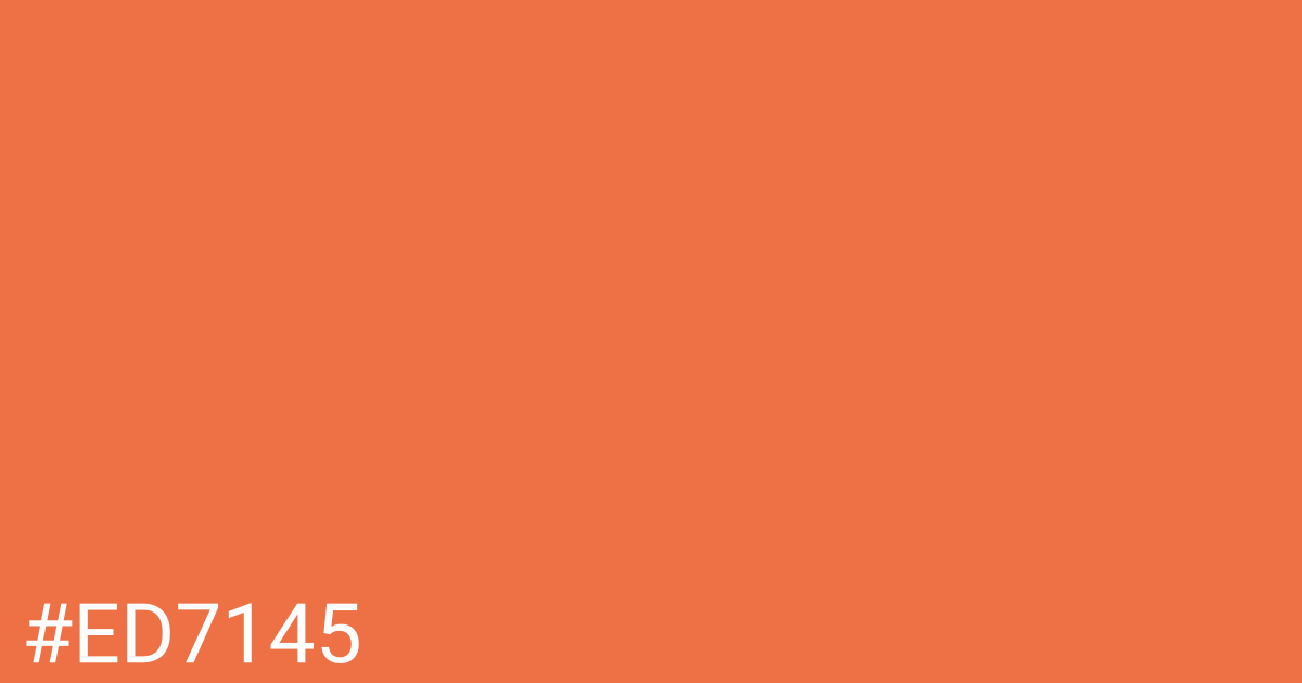 Hex color #ed7145 graphic