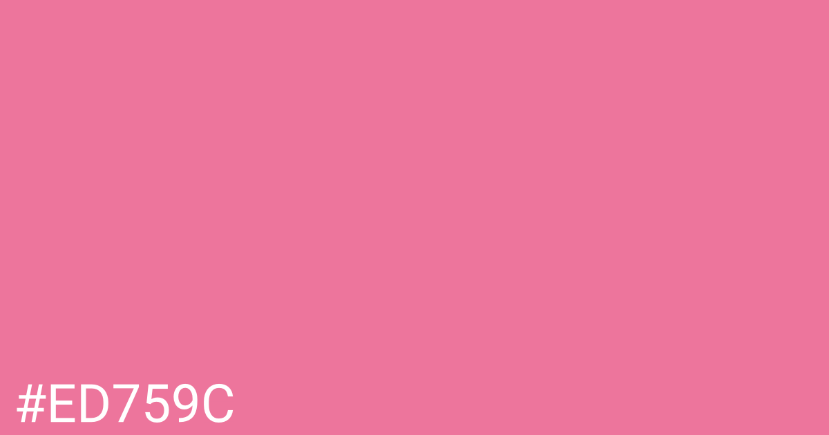Hex color #ed759c graphic
