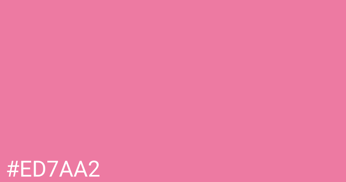 Hex color #ed7aa2 graphic