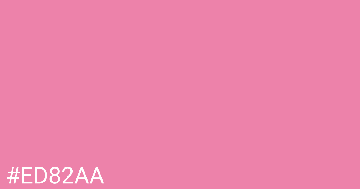 Hex color #ed82aa graphic