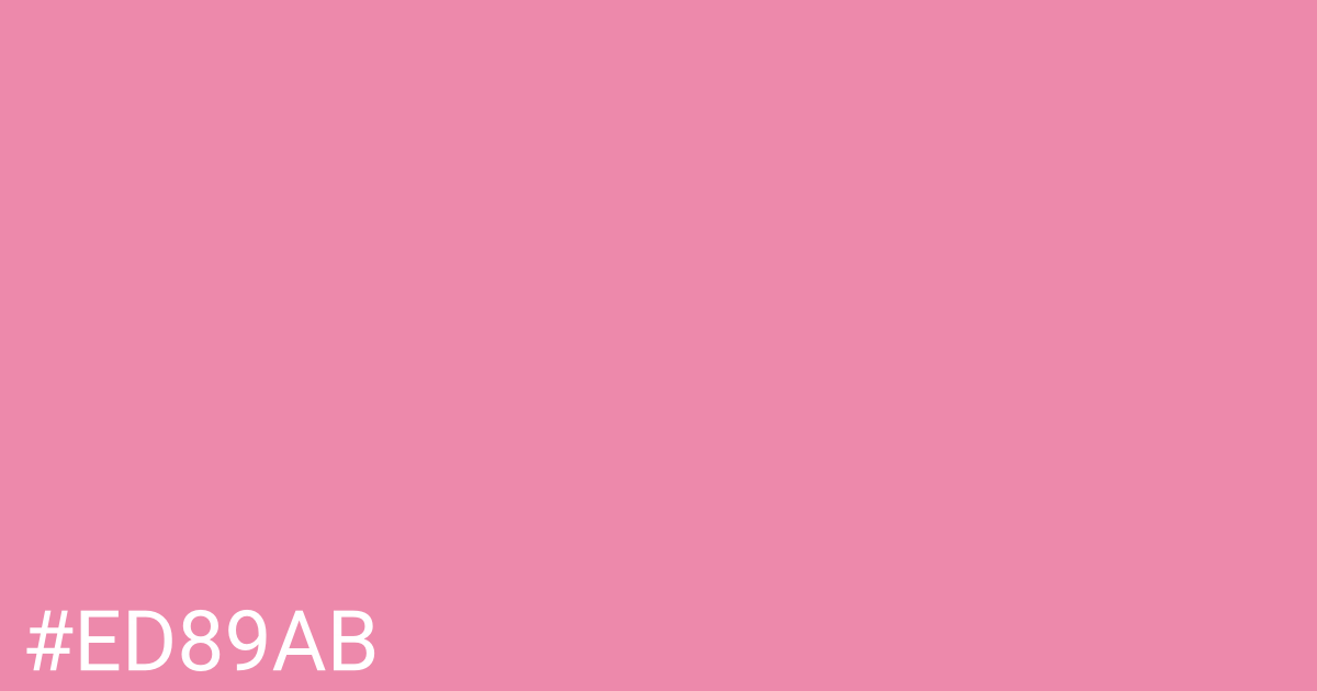 Hex color #ed89ab graphic
