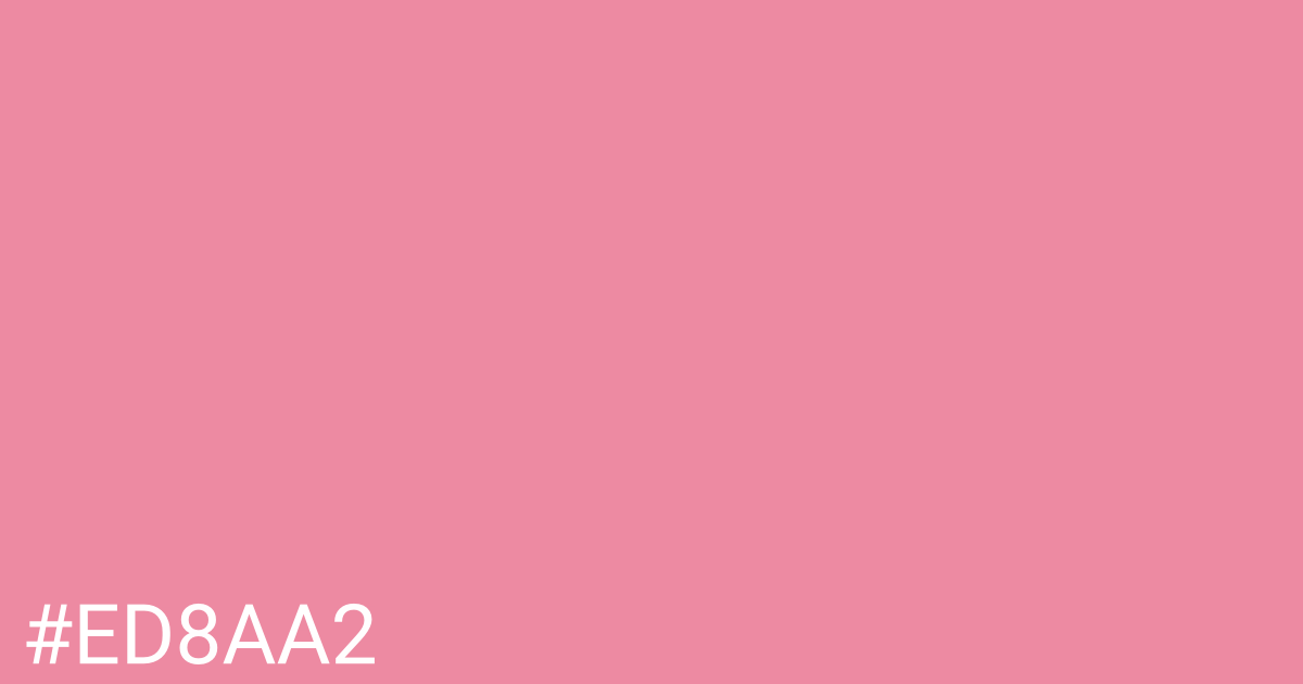 Hex color #ed8aa2 graphic