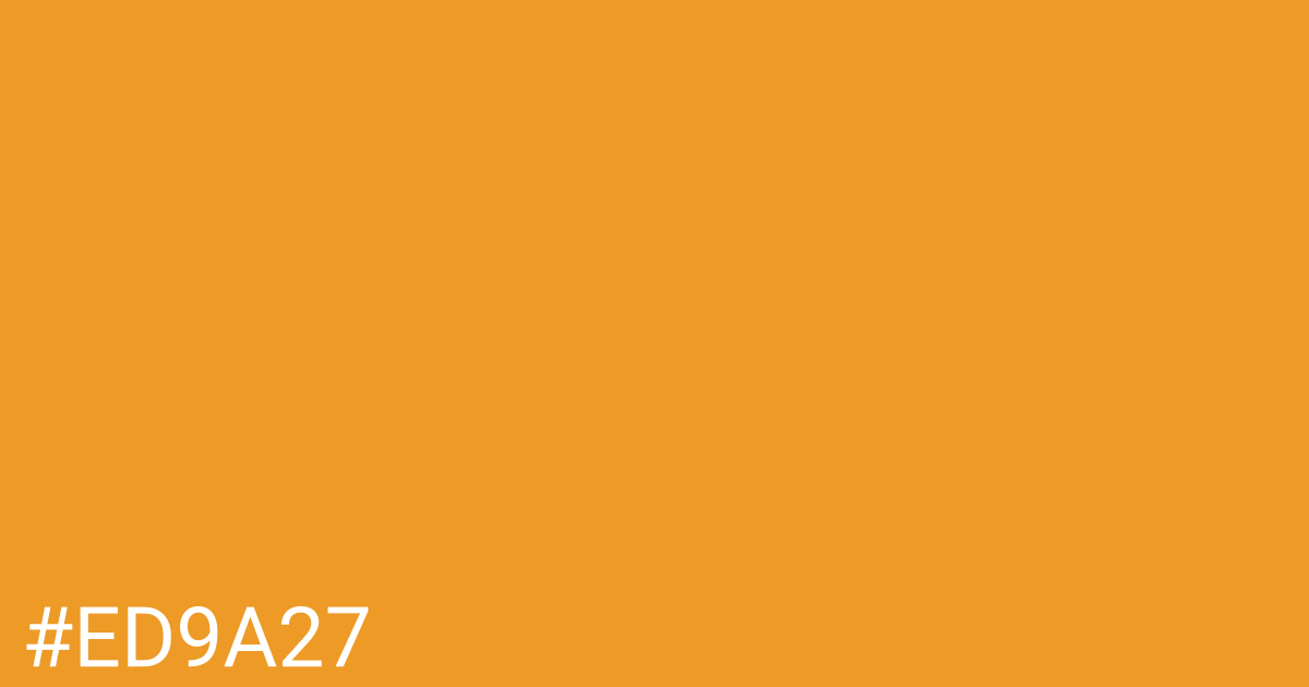 Hex color #ed9a27 graphic