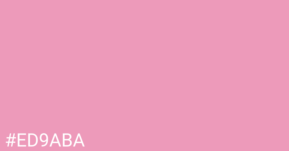 Hex color #ed9aba graphic