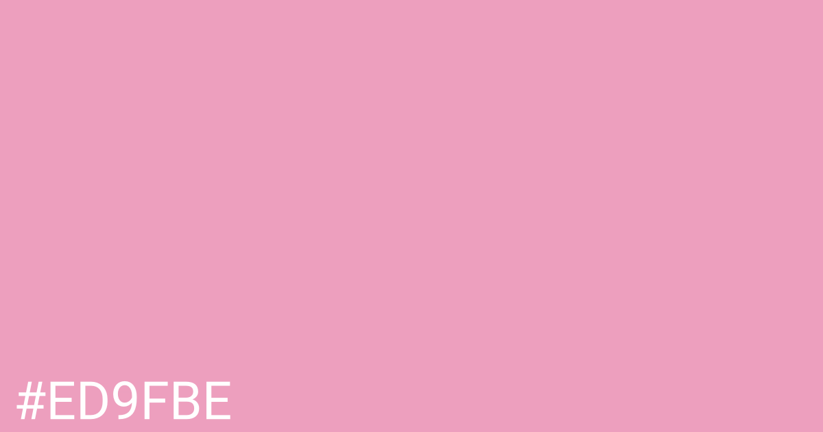 Hex color #ed9fbe graphic