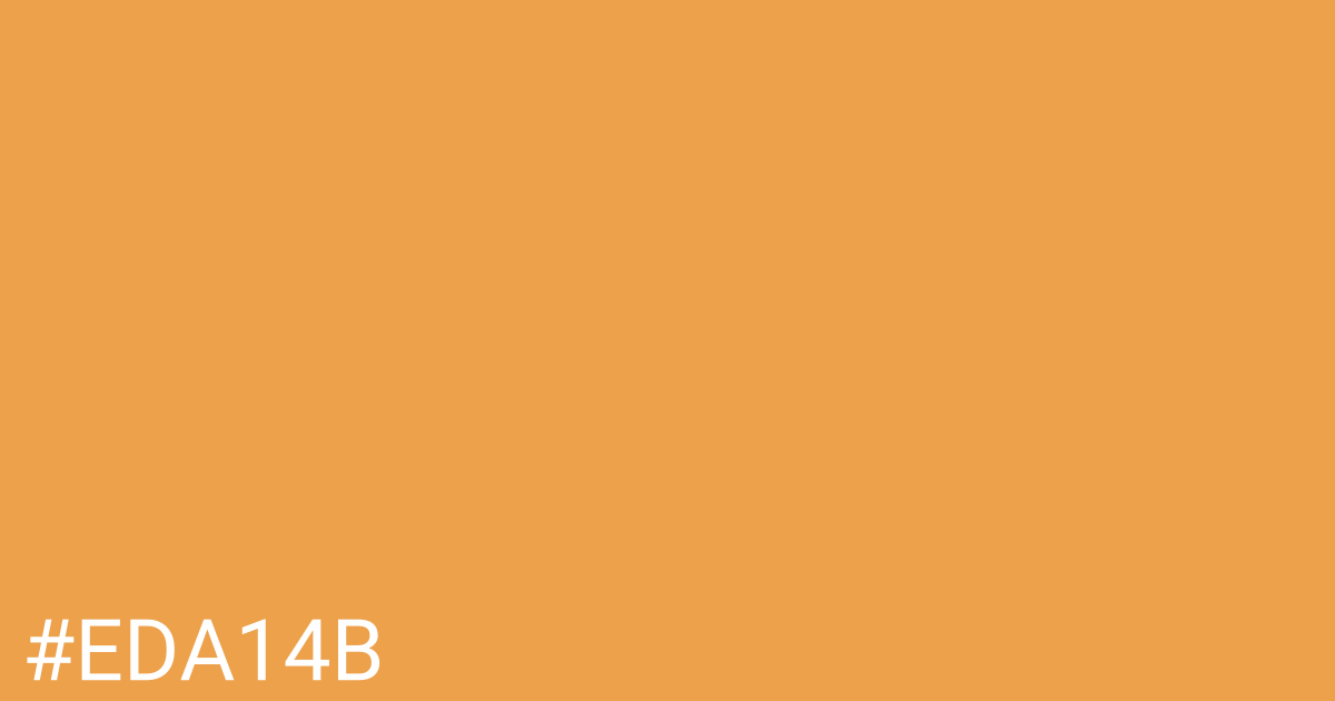Hex color #eda14b graphic