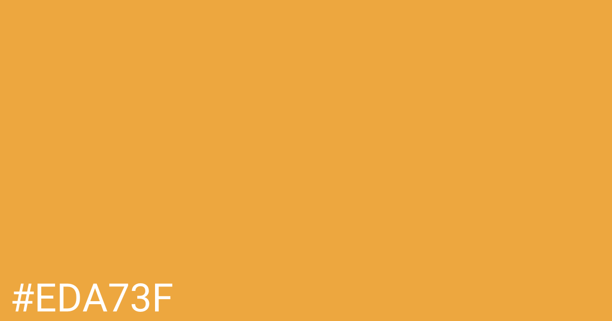Hex color #eda73f graphic