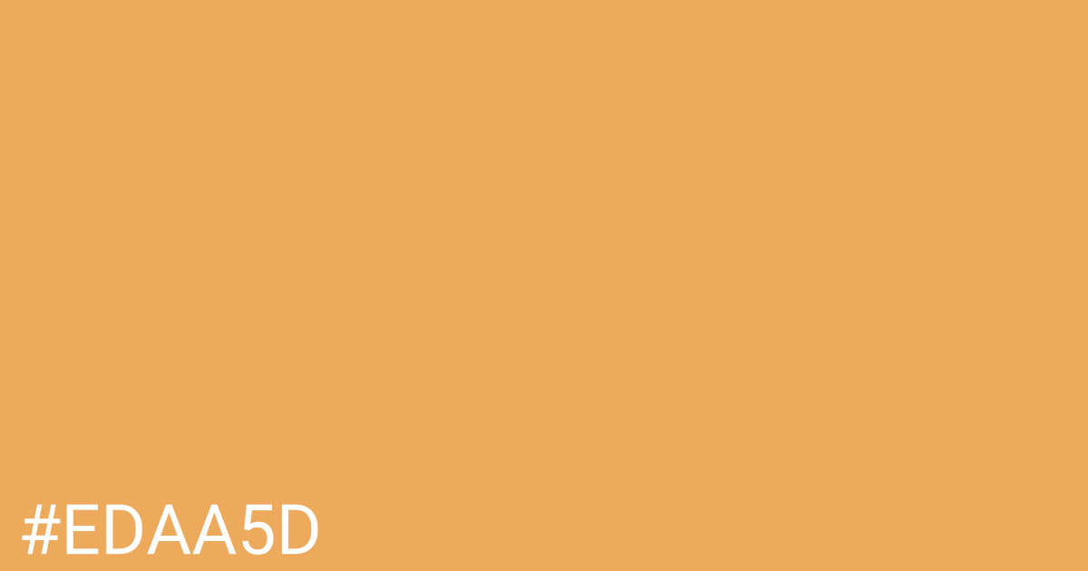 Hex color #edaa5d graphic