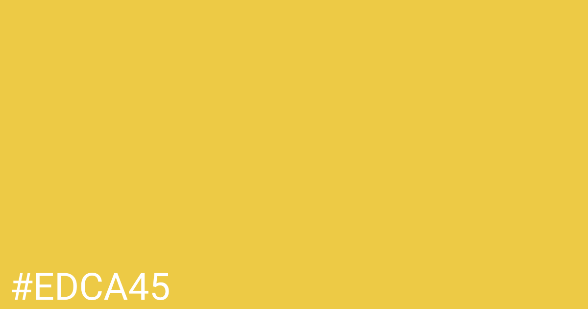Hex color #edca45 graphic