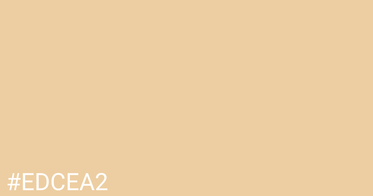 Hex color #edcea2 graphic