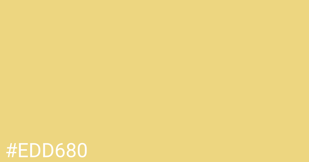 Hex color #edd680 graphic