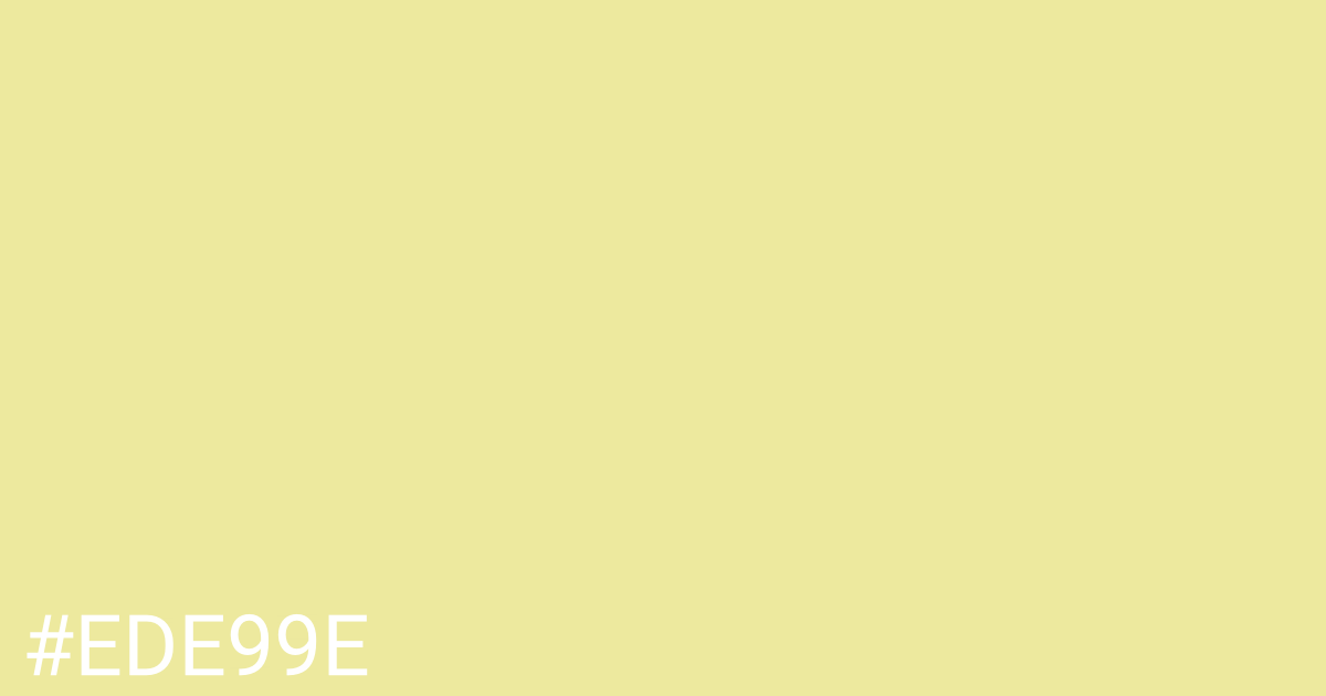 Hex color #ede99e graphic