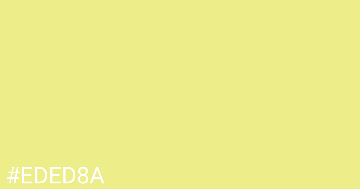 Hex color #eded8a graphic