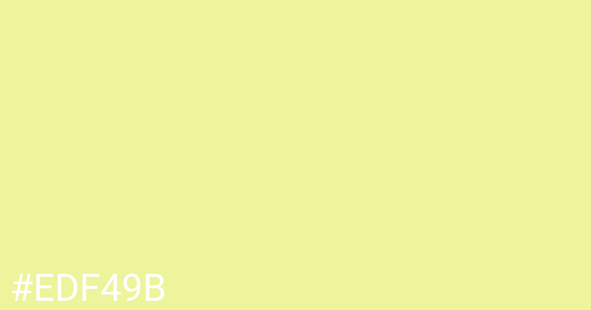 Hex color #edf49b graphic