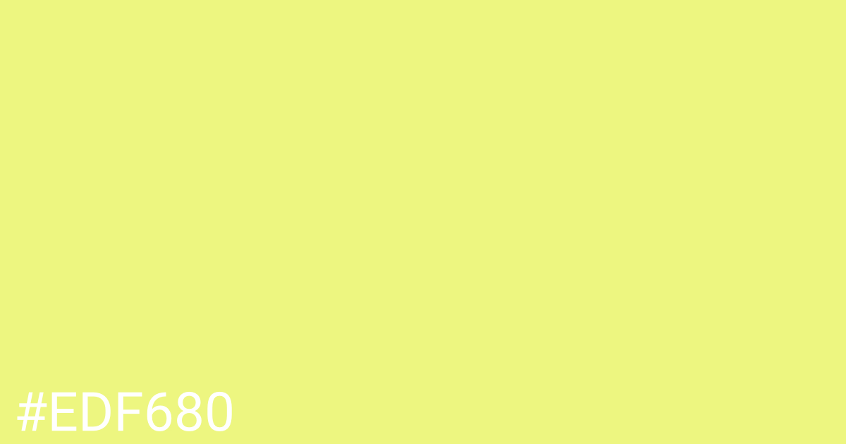 Hex color #edf680 graphic