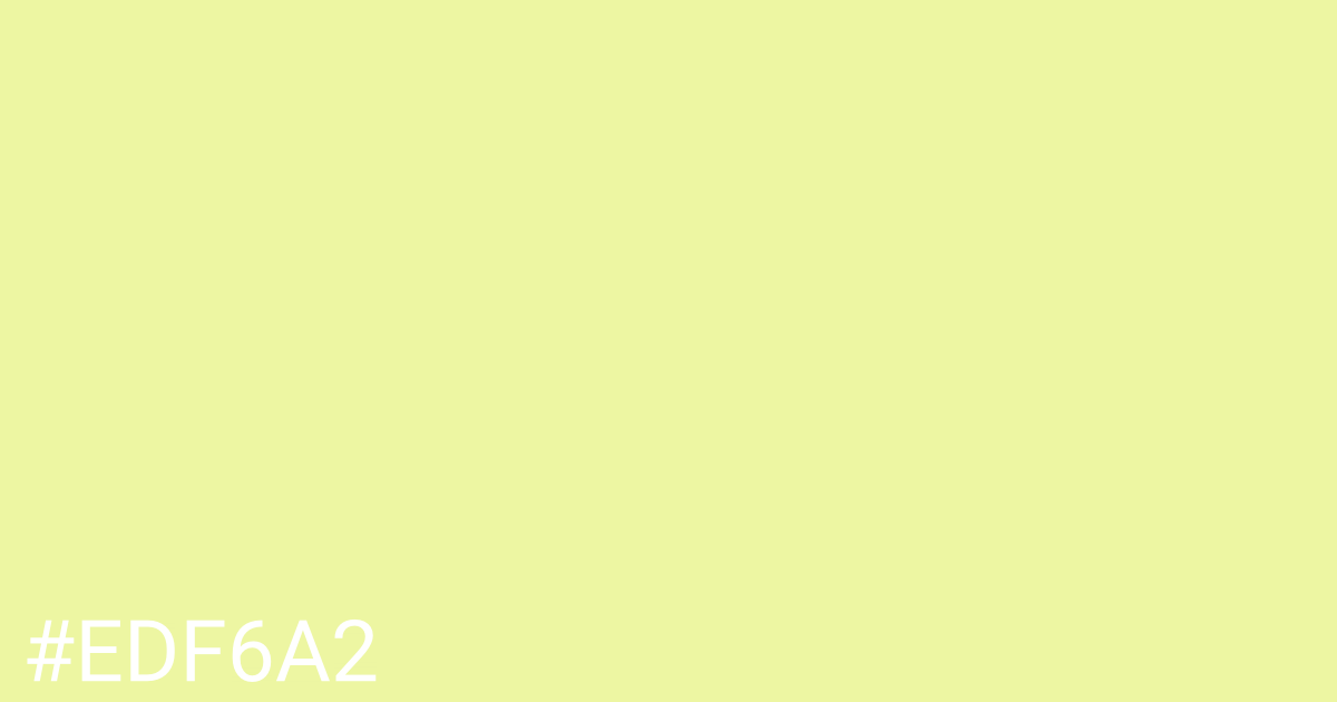 Hex color #edf6a2 graphic