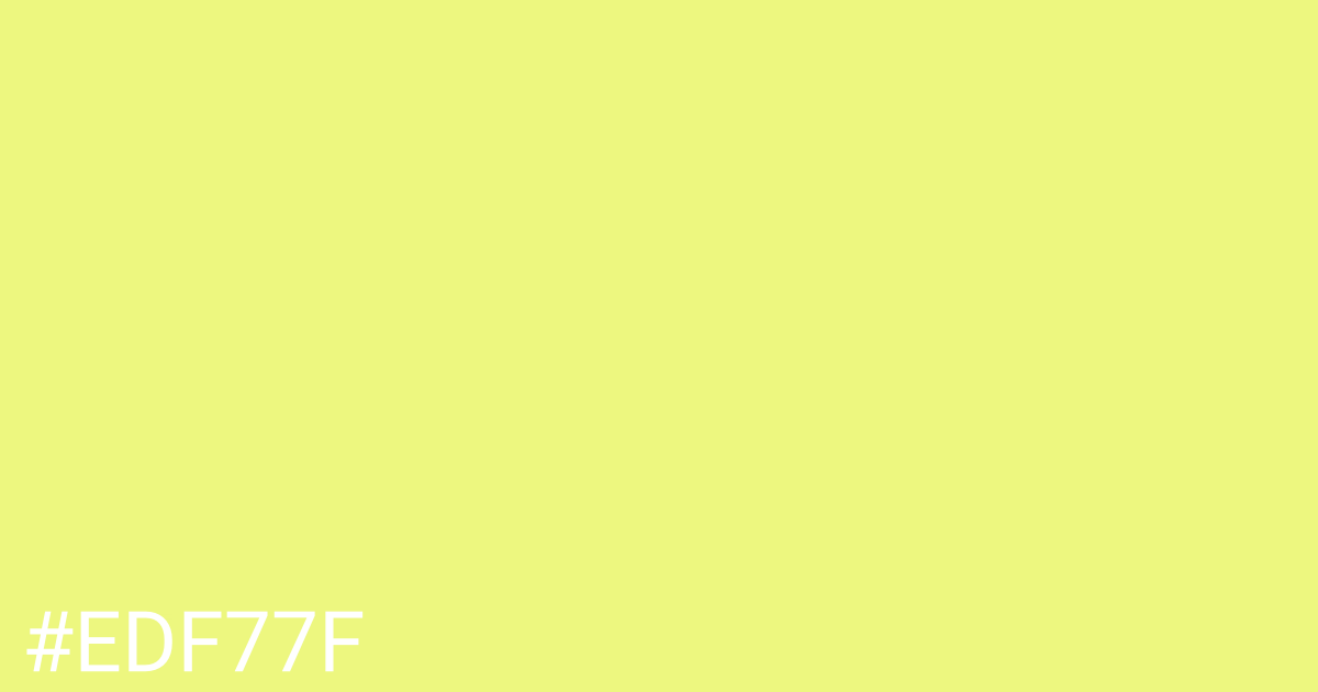 Hex color #edf77f graphic