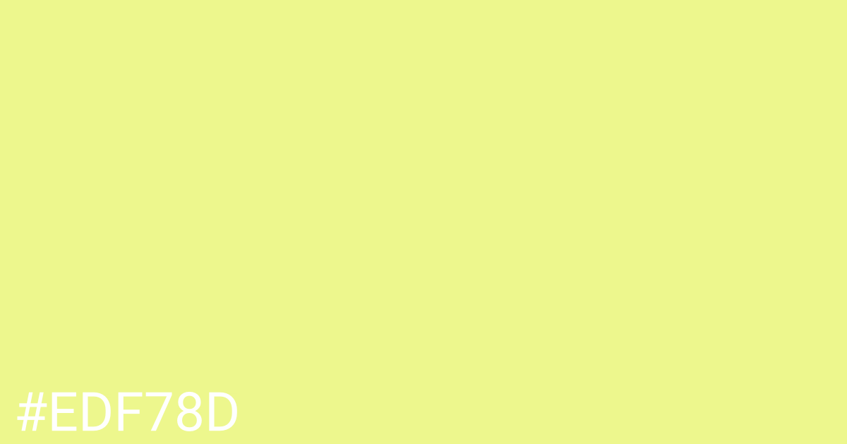 Hex color #edf78d graphic