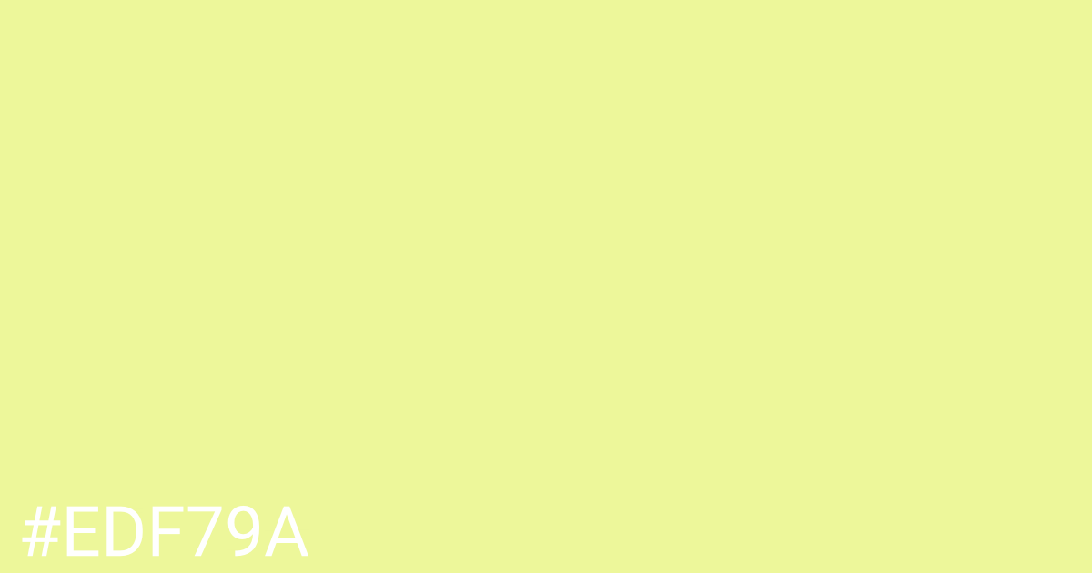 Hex color #edf79a graphic