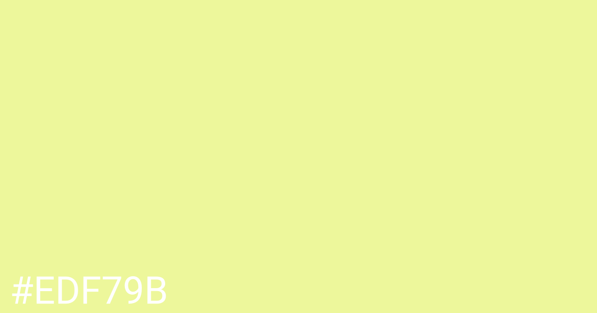 Hex color #edf79b graphic