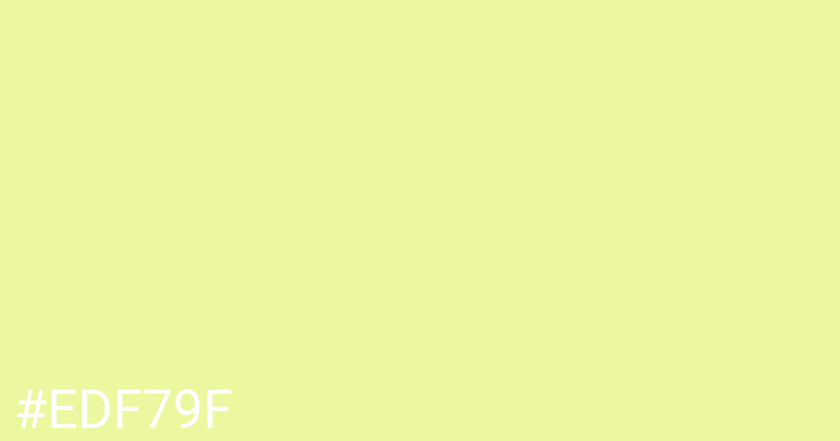 Hex color #edf79f graphic