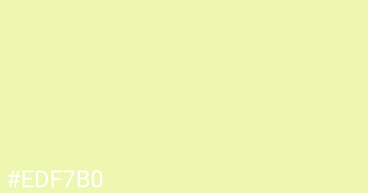 Hex color #edf7b0 graphic