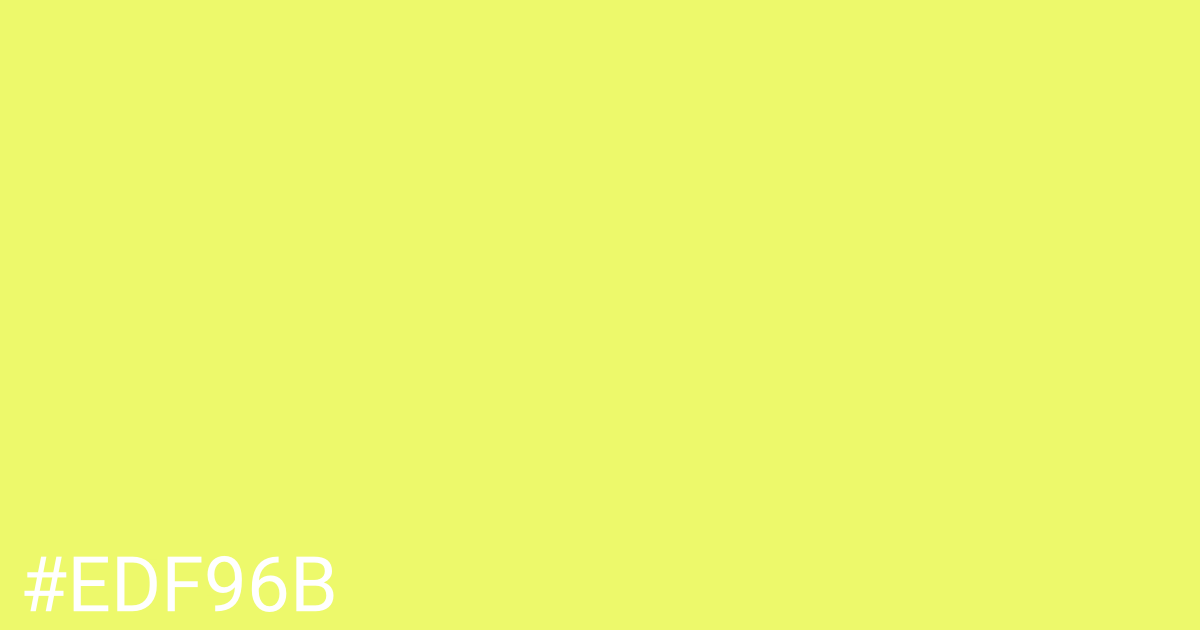 Hex color #edf96b graphic