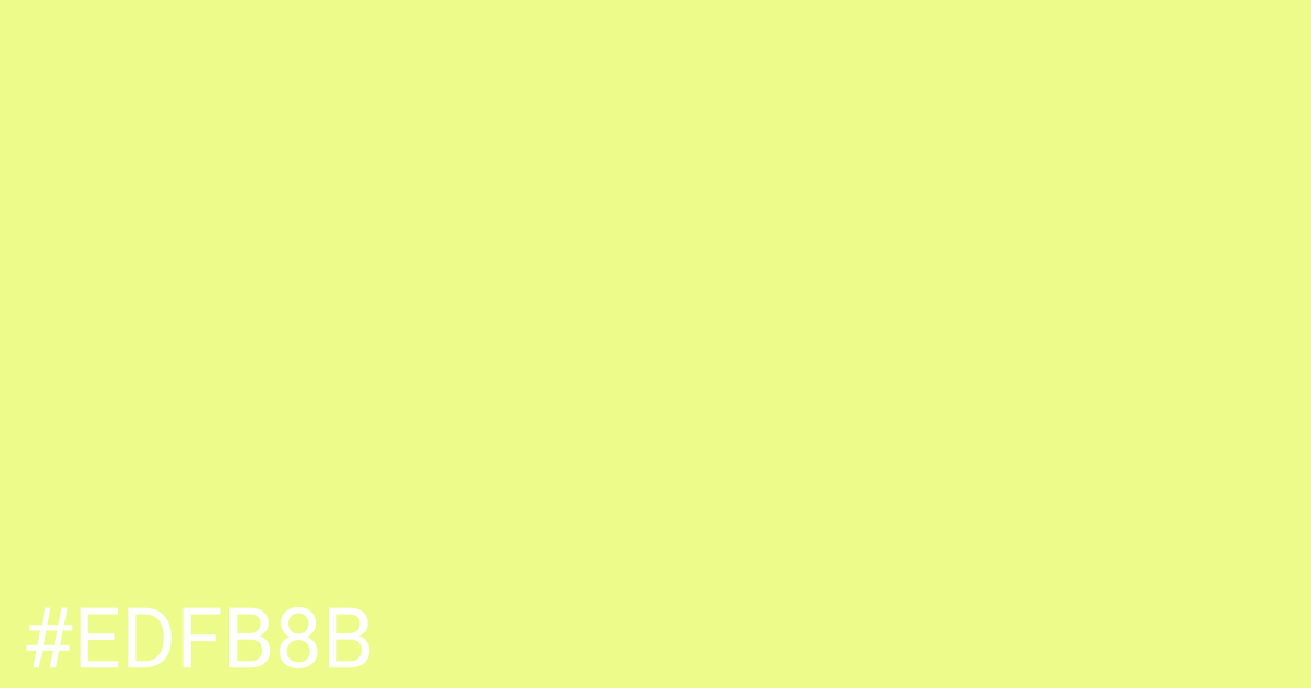 Hex color #edfb8b graphic
