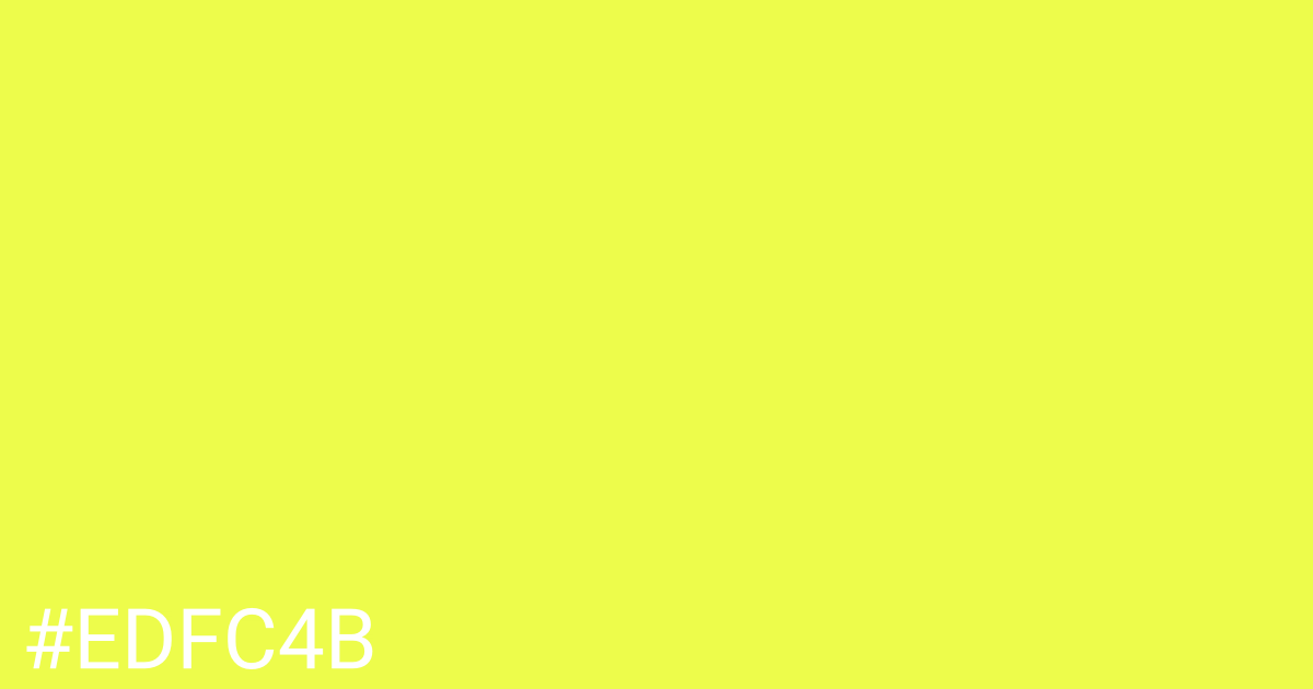 Hex color #edfc4b graphic