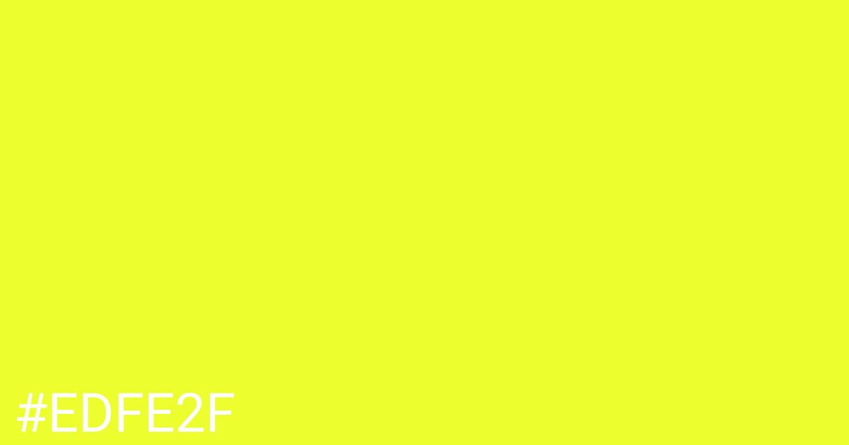 Hex color #edfe2f graphic