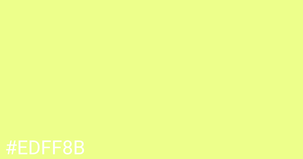 Hex color #edff8b graphic