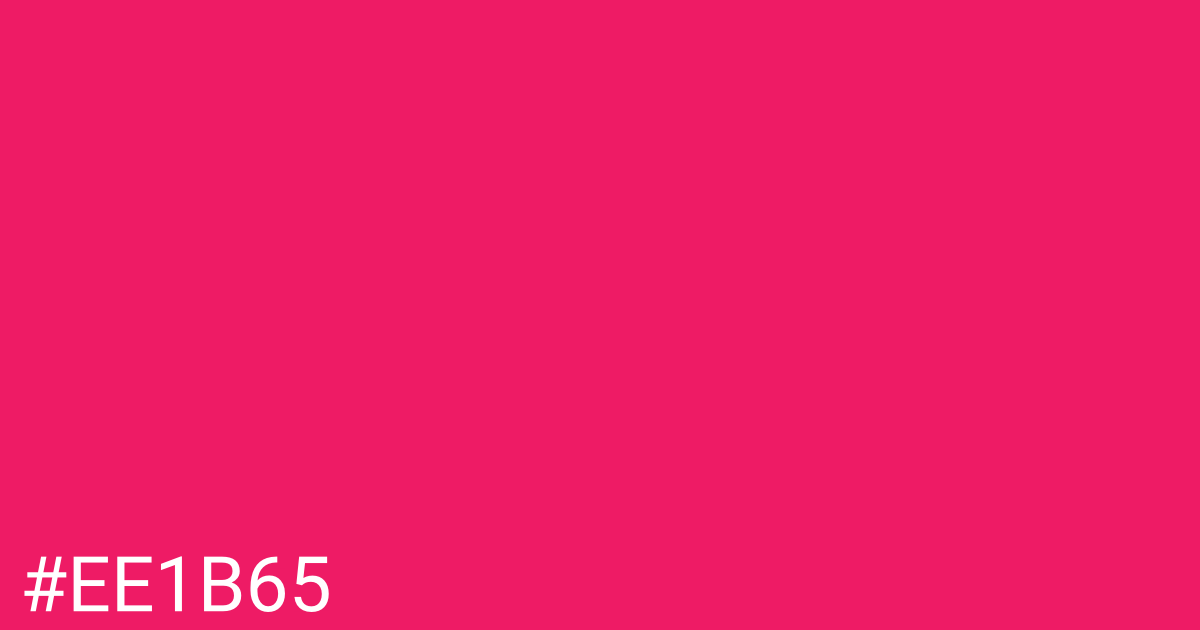 Hex color #ee1b65 graphic